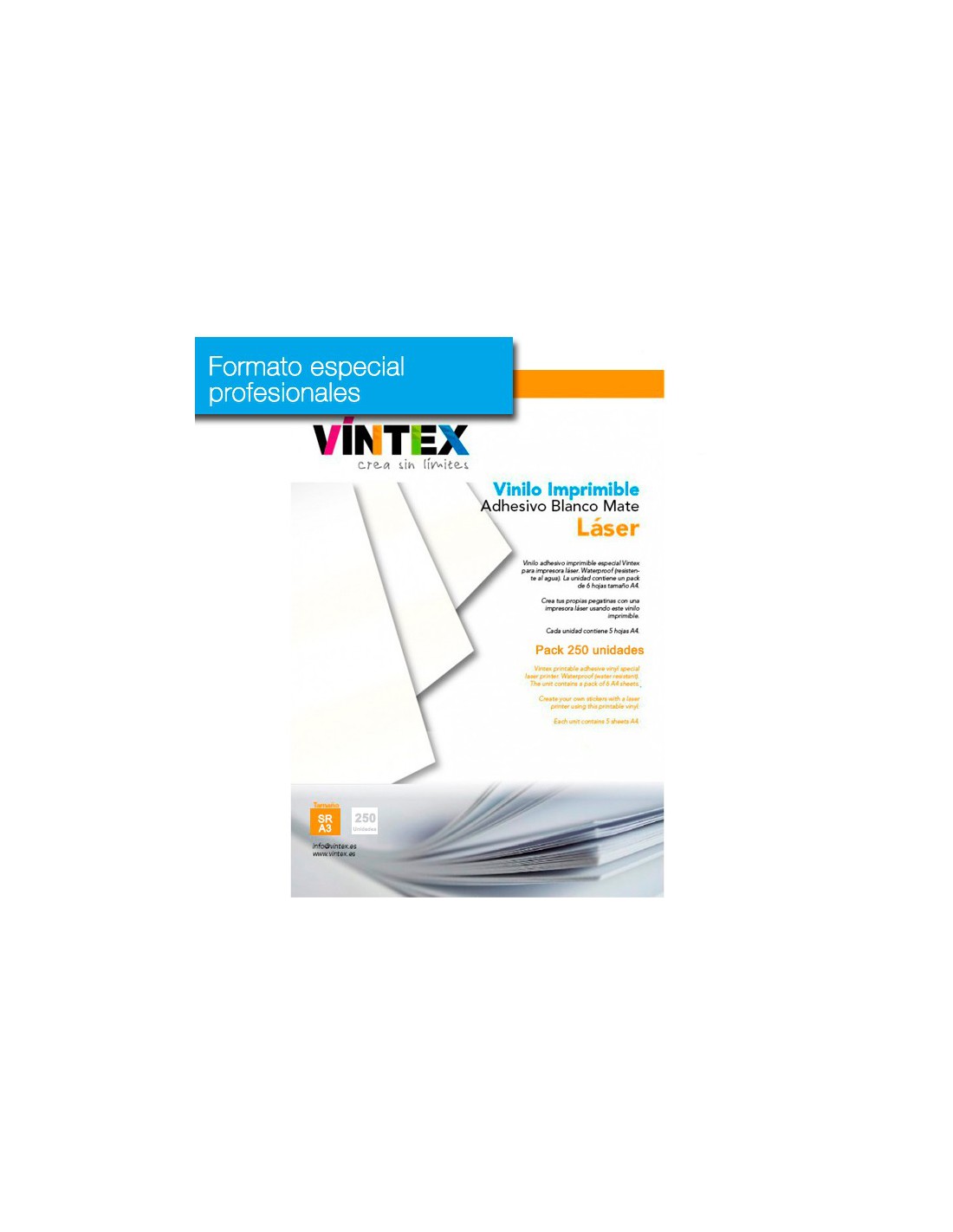 Vinilo textil imprimible Vintex 