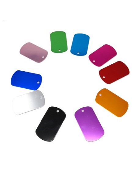 Chapa identificativa para grabar tamaño grande (x10)