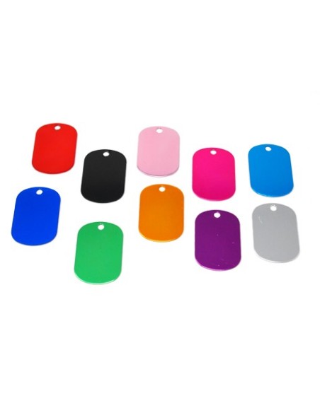 Chapa identificativa para grabar tamaño pequeño (x10)