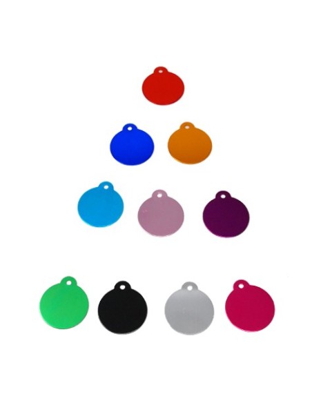 Chapa identificativa para grabar forma de bola (x10)