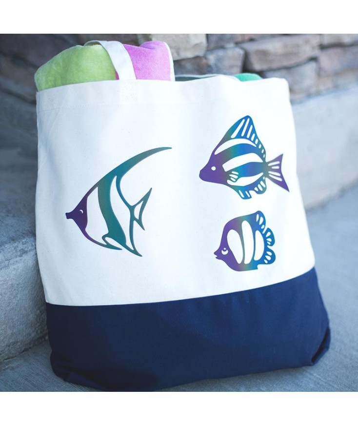 Vinilo textil iridiscente multicolor Silhouette