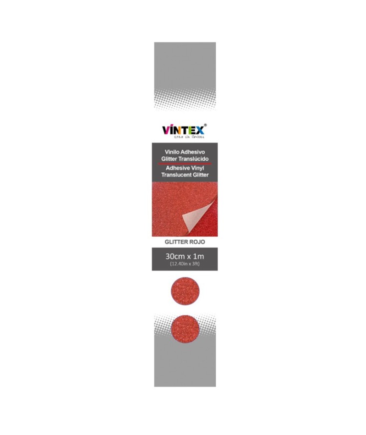 Vinilo adhesivo glitter translúcido VINTEX