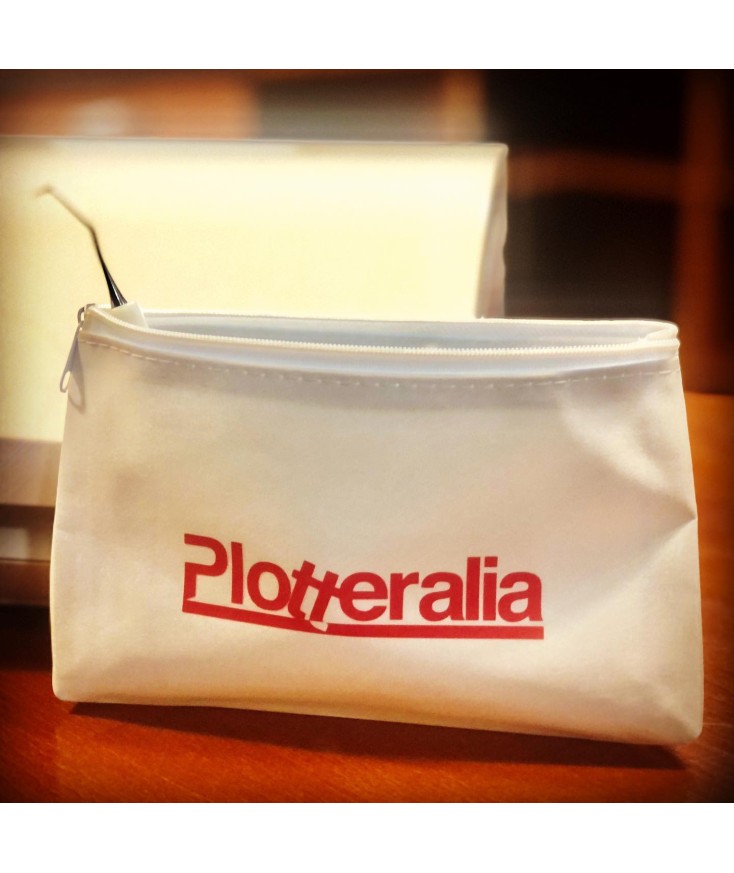 Bolsa de mano microfibra en color blanco