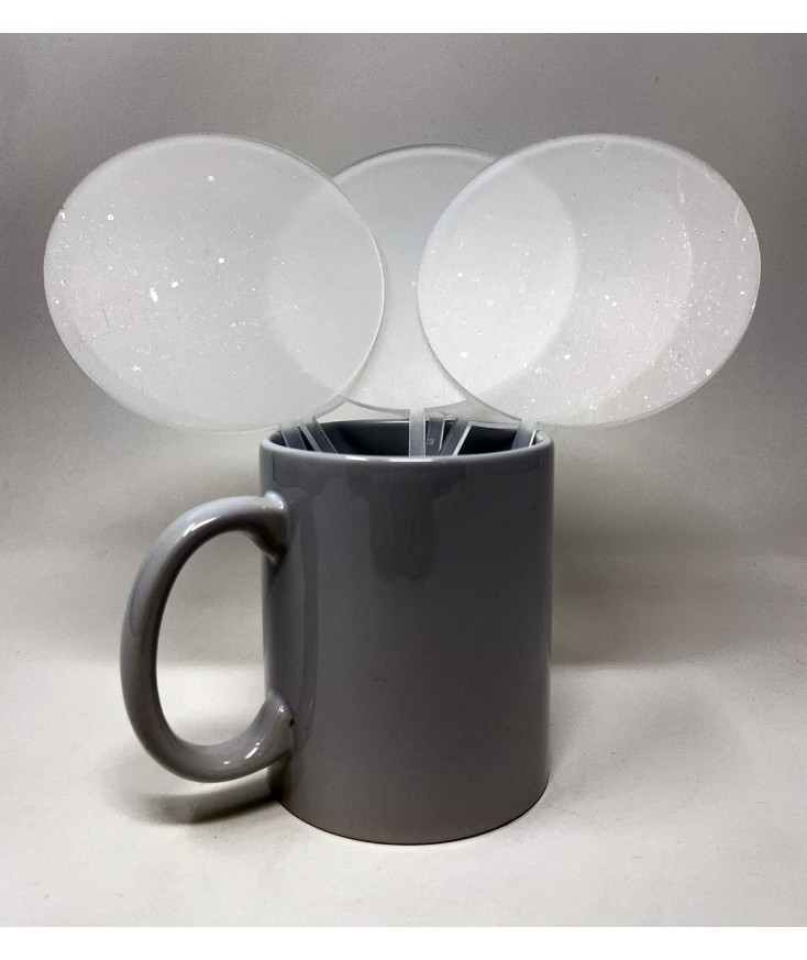 Toppers metacrilato reutilizables 6uds Vintex