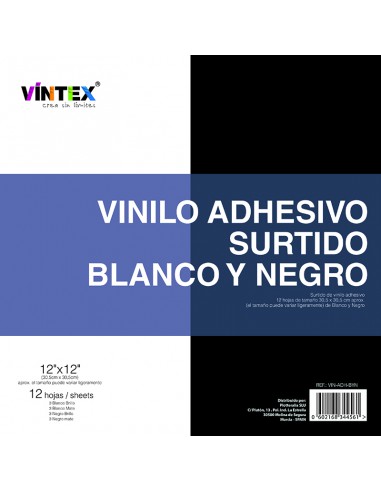 Surtido Vinilo Adhesivo Blanco y...
