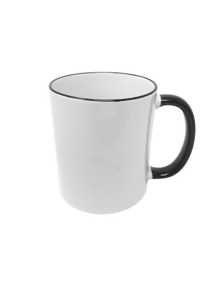 Tazas Sublimación Calidad AAA borde color 12 unidades
