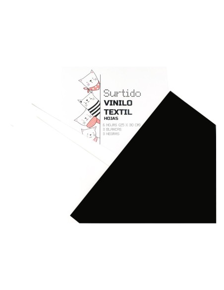 Vinilo Textil Surtido 10 hojas A4 VINTEX