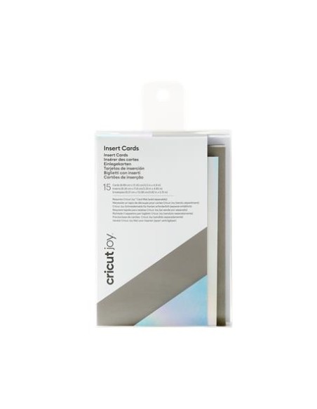 Insert Cards Gray Silver Holographic 3.5x4.9" Cricut