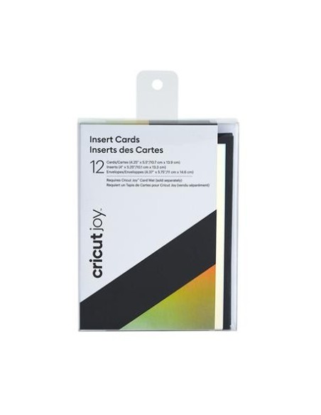 Insert Cards Black/Silver 4.25x5.5 Cricut