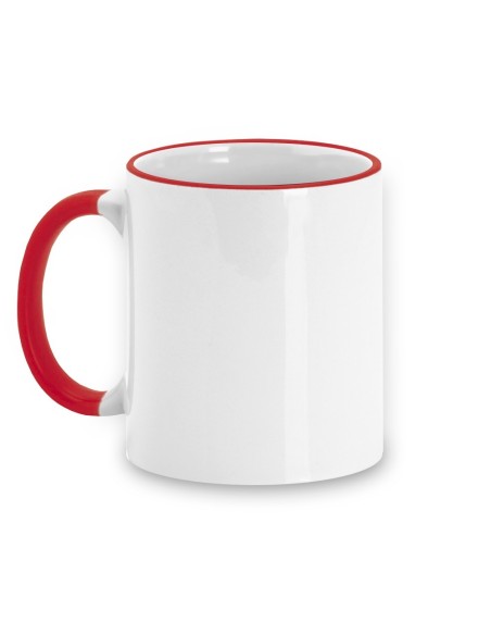 Tazas Sublimación Calidad AAA borde color 12 unidades