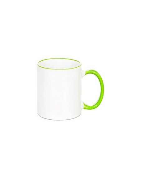 Tazas Sublimación Calidad AAA borde color 12 unidades