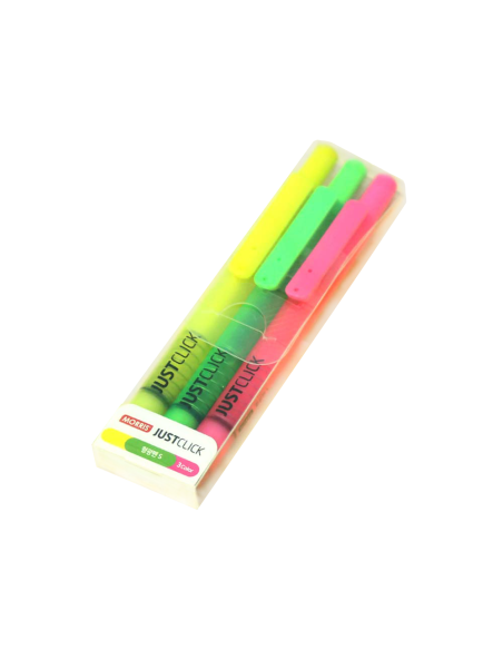 Set 3 subrayadores flúor Just Click Morris