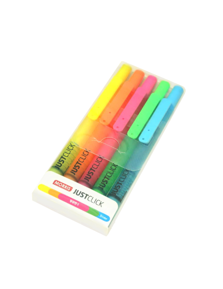 Set 5 subrayadores flúor Just Click S Morris