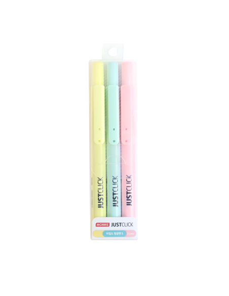 Set 3 subrayadores pastel Just Click S Morris