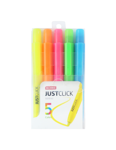 Set 5 subrayadores pastel Just Click M Morris