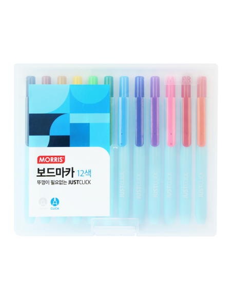 Set 12 rotuladores Just Click para pizarra blanca S Morris