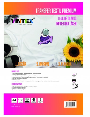 Transfer textil Premium Tejidos...