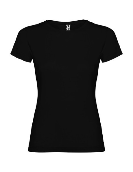 Camiseta de algodón Negra Mujer Vintex