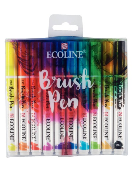 Estuche 10 rotuladores Ecoline Talens