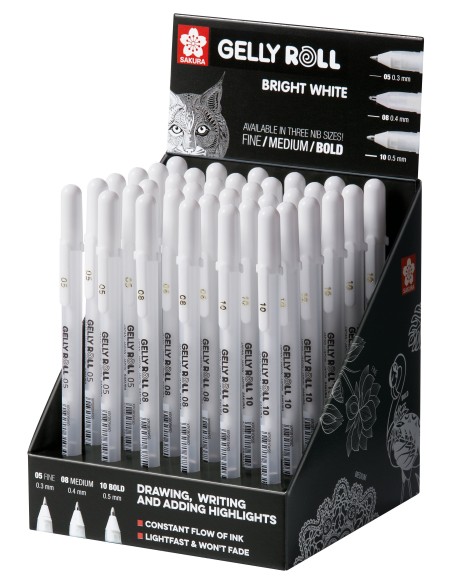 ROTULADOR SAKURA GELLY ROLL BRIGHT WHITE