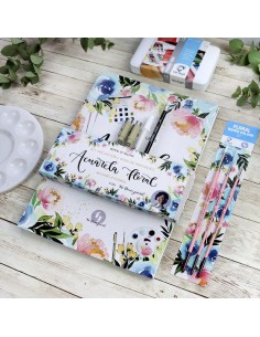 SET ACUARELA FLORAL TALENS