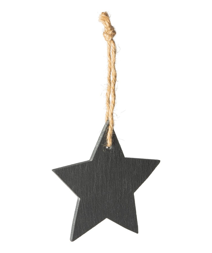 Adorno navideño Estrella de pizarra