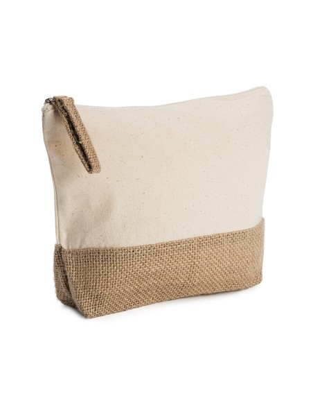 Neceser algodón/yute Beige