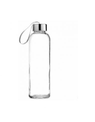 Botella de vidrio de 500ml con funda protectora