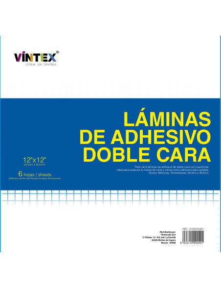 Láminas Adhesivas para Manta de Corte Vintex