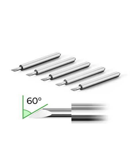 Kit 5 cuchillas de repuesto 60º XTOOL M1