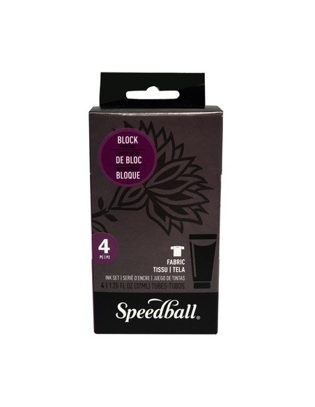 Kit 4 tintas para tejidos Speedball®