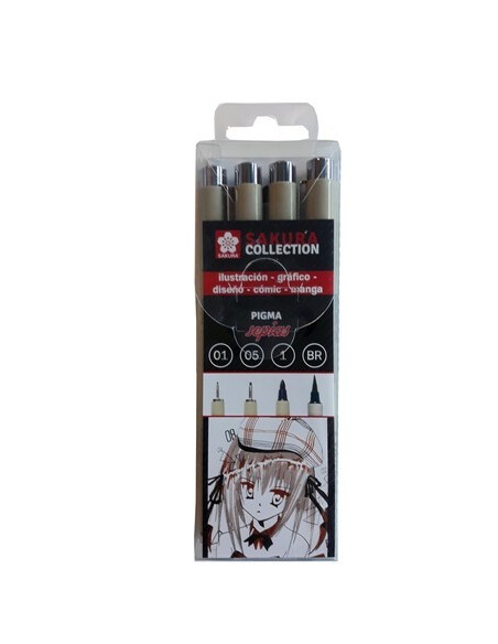 Sakura Pigma Micron Sepia Estuche 4