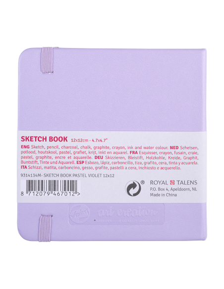 CUADERNOS DE BOCETOS VIOLETA PASTEL