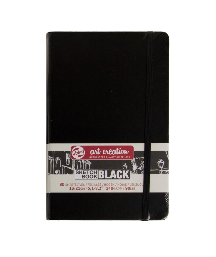 CUADERNOS DE BOCETOS NEGROS HOJAS NEGRAS