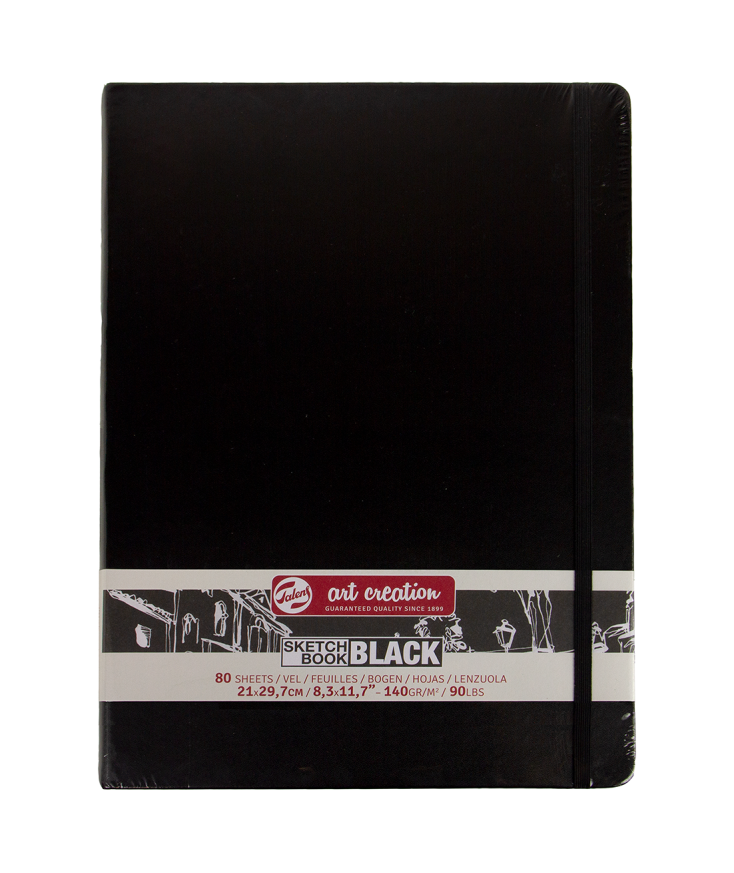 CUADERNOS DE BOCETOS NEGROS HOJAS NEGRAS