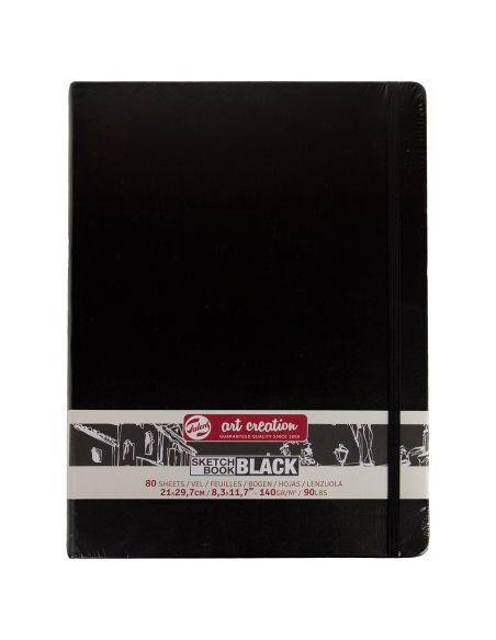 CUADERNOS DE BOCETOS NEGROS HOJAS NEGRAS