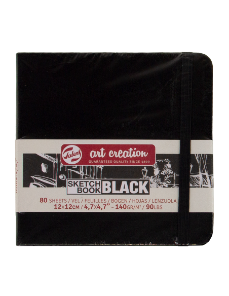 CUADERNOS DE BOCETOS NEGROS HOJAS NEGRAS