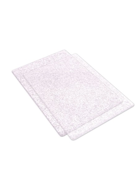 Almohadilla de corte estándar purpurina plata (2uds)