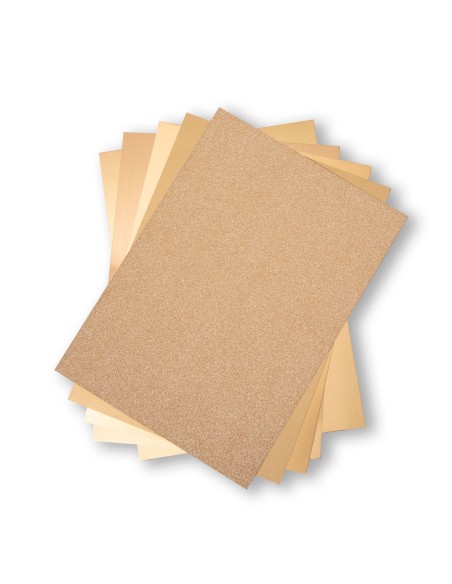 Cartulinas tonos dorados 50uds