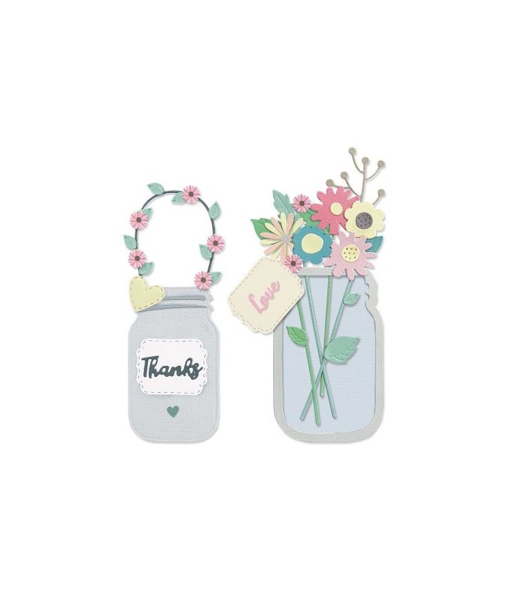 Troquel Thilits Tarro Floral