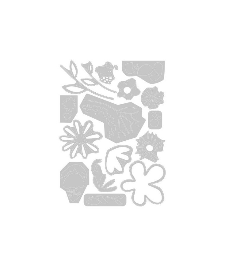 Troqueles Thinlits Motivos florales (16uds)