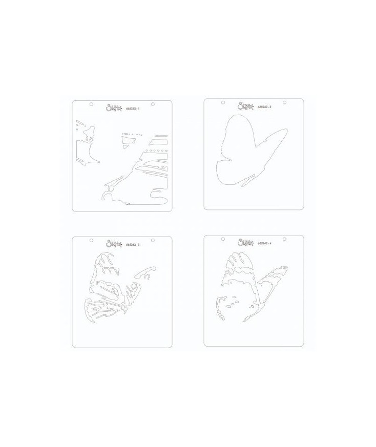 Plantillas en capas para estarcido