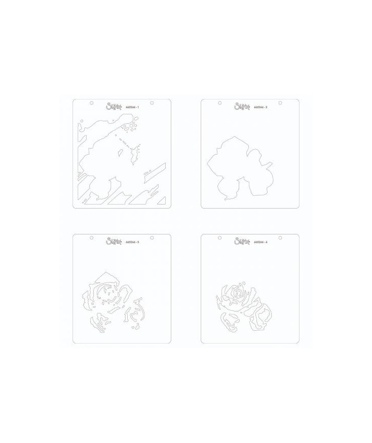 Plantillas en capas para estarcido