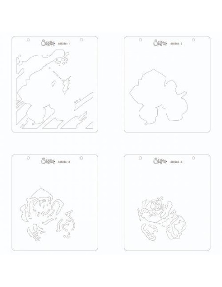 Plantillas en capas para estarcido