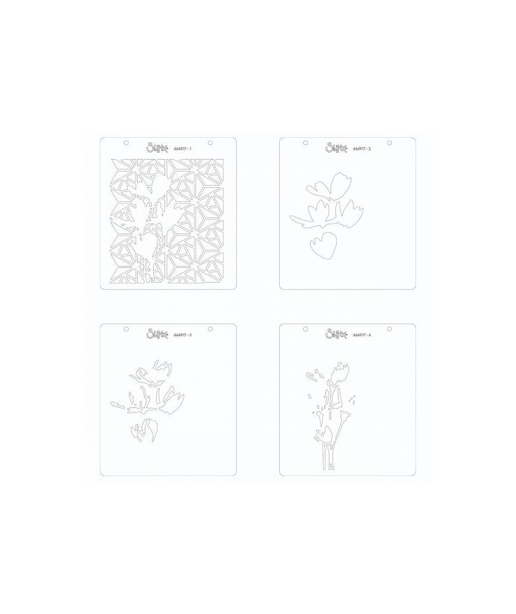 Plantillas en capas para estarcido