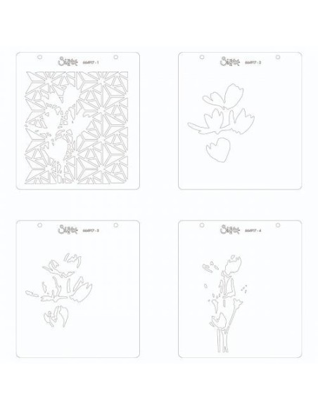 Plantillas en capas para estarcido
