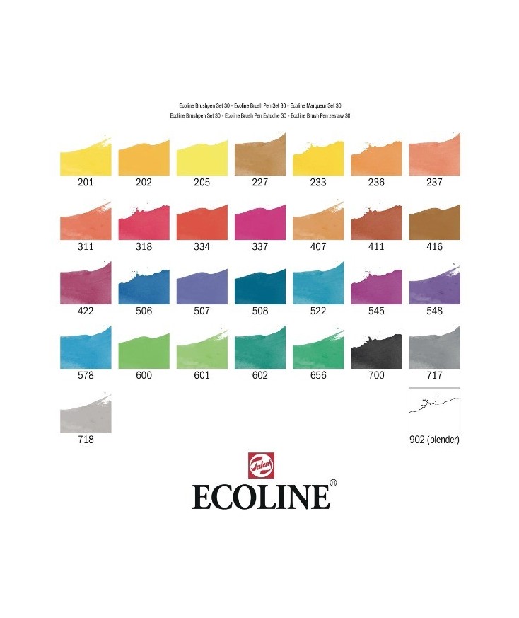 Estuche rotuladores primarios 30uds Ecoline Talens