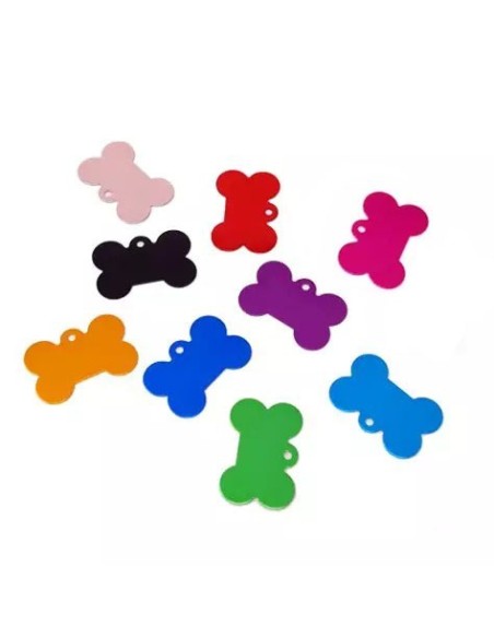 Chapas para perro personalizables varios colores
