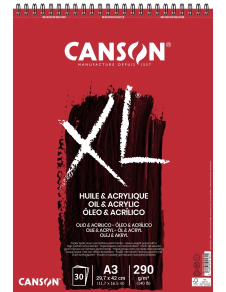 Cuaderno XL Óleo y Acrílico Canson