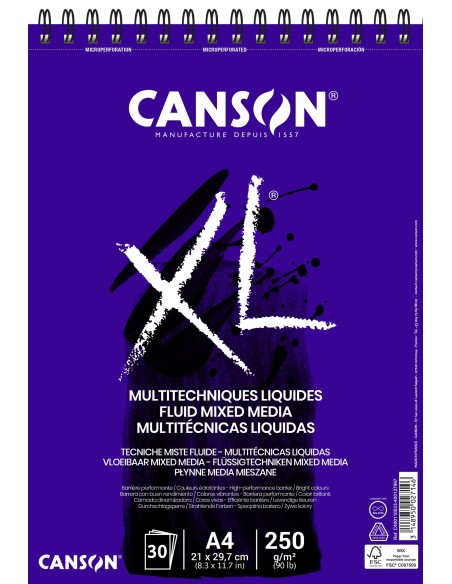 Cuaderno XL Mix Media Fluido Canson
